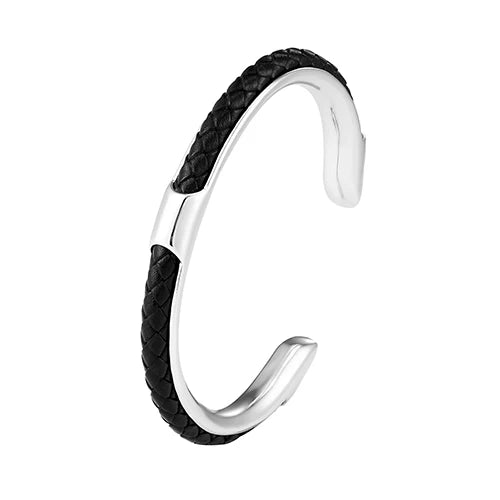 LEATHER STEEL CUFF