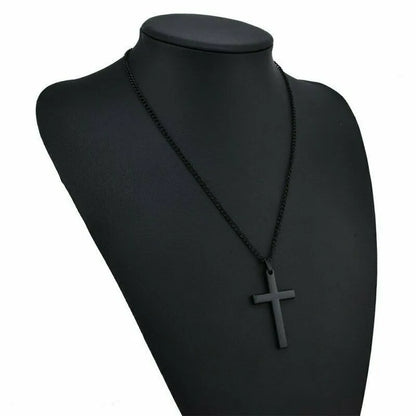 STEEL CROSS PENDANT