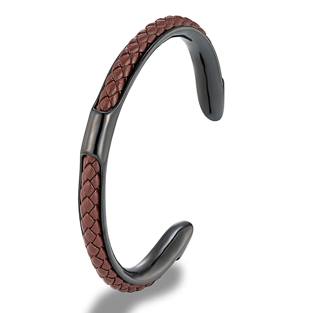 LEATHER STEEL CUFF