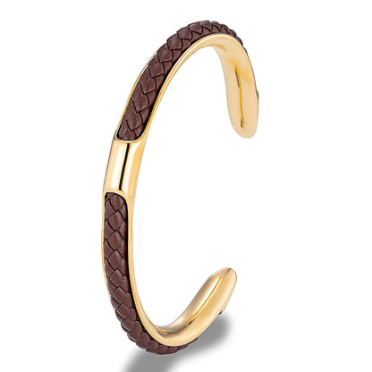 LEATHER STEEL CUFF