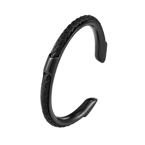 LEATHER STEEL CUFF