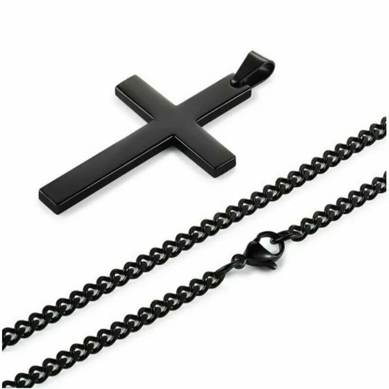 STEEL CROSS PENDANT