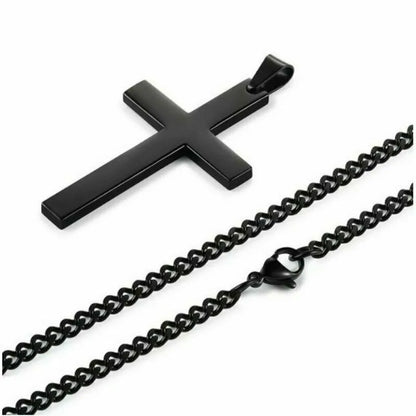 STEEL CROSS PENDANT