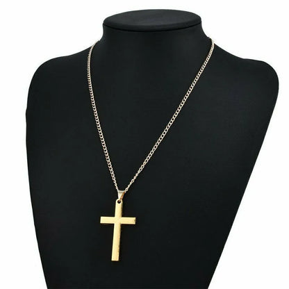 STEEL CROSS PENDANT